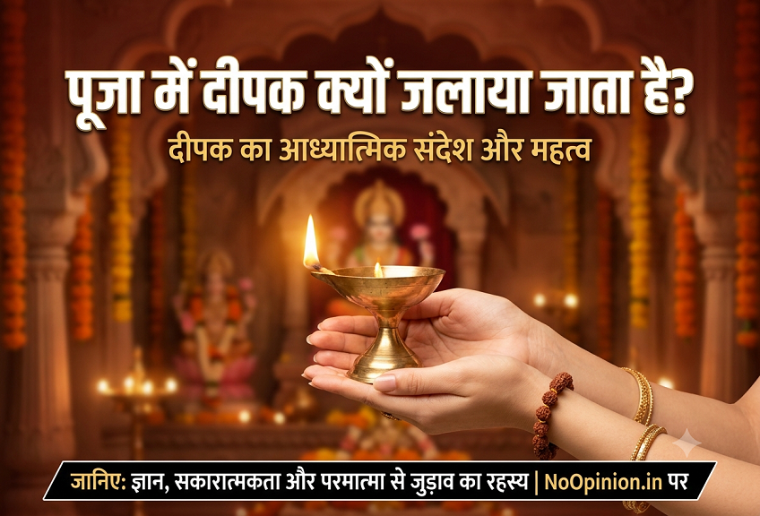 पूजा में दीपक क्यों जलाया जाता है जानिए दीपक का आध्यात्मिक संदेश