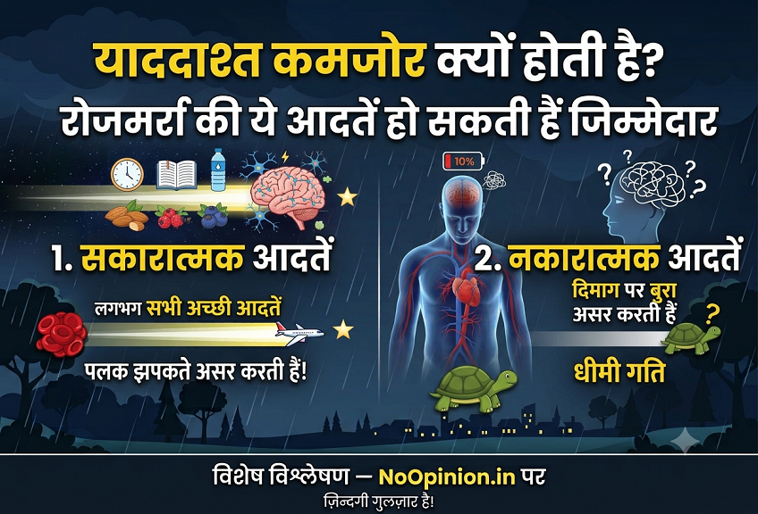 याददाश्त कमजोर क्यों होती है रोजमर्रा की ये आदतें हो सकती हैं जिम्मेदार