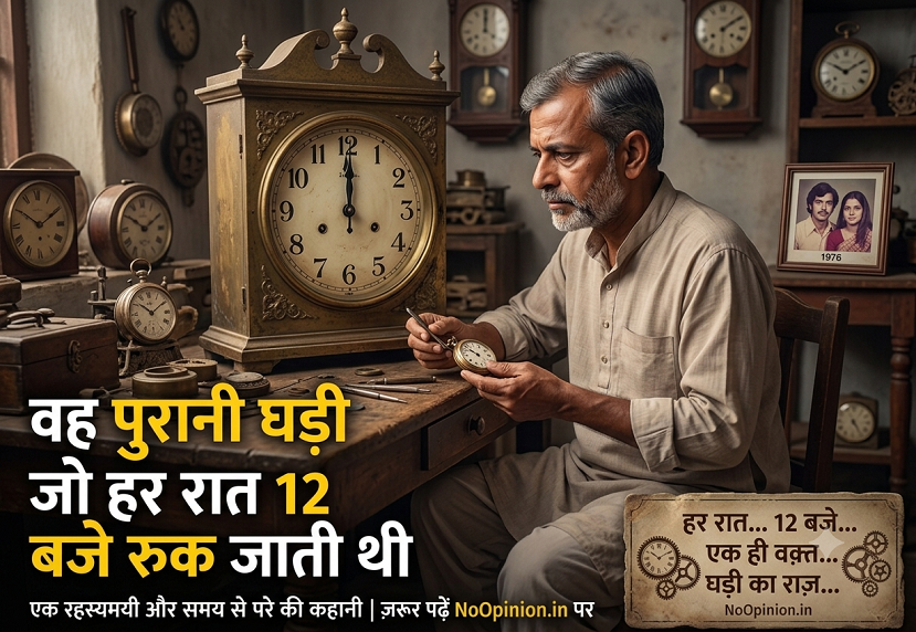 वह पुरानी घड़ी जो हर रात 12 बजे रुक जाती थी