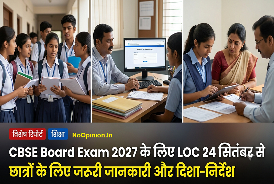 CBSE Board Exam 2027 ke liye LOC 24 september se, chhatron ke liye jaruri jankari