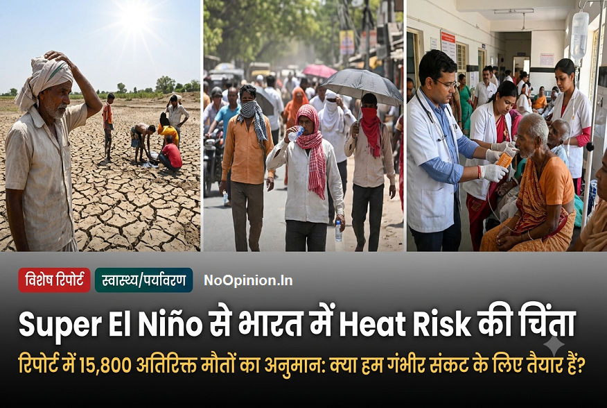 swasthyaparyavaran Super El Niño se bharat mein Heat Risk ki chinta, report mein 15,800 atirikt mauton ka anumaan